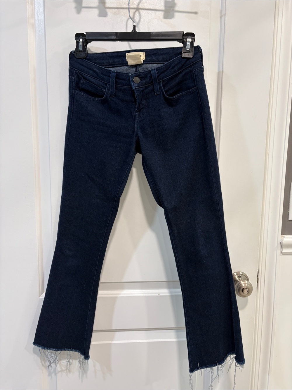 L'AGENCE Dark Indigo Stretch Flare Jeans